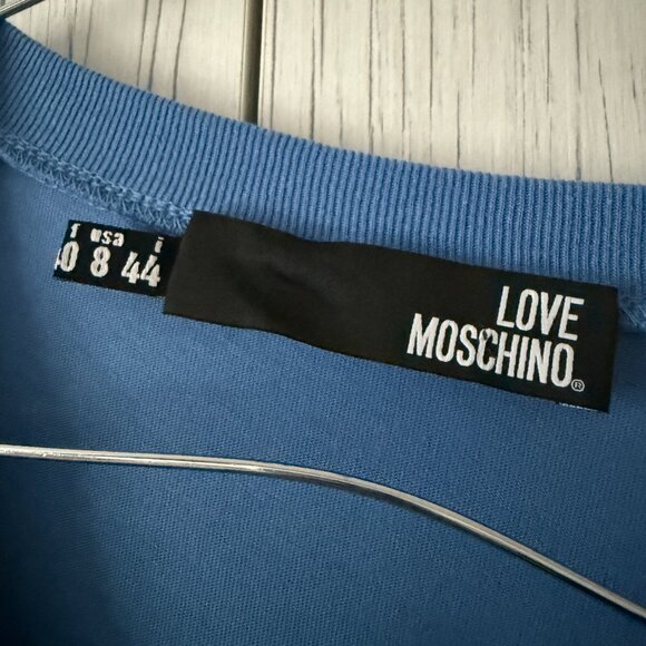 Love Moschino Blue Crewneck T-Shirt - Picture 3 of 4